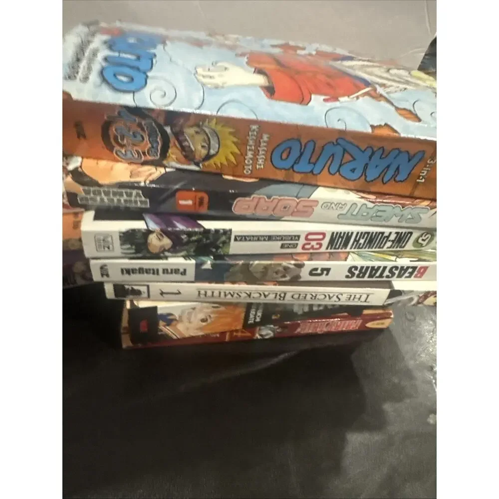 Lot of 26 Manga Books Naruto Haikyu Tokyo Ghoul Demon Slayer Fullmetal Anime